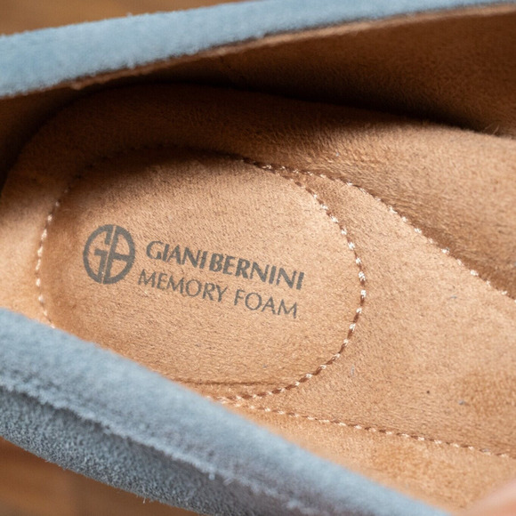 GIANI BERNINI Women's Lesleee Blue Memory Foam Slip On Loafers 7.5 M - Picture 6 of 9